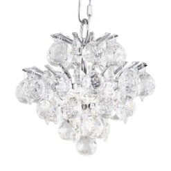 Essa 8" Wide Chrome And Crystal Mini Chandelier 10 Essa 8" Wide Chrome And Crystal Mini Chandelier -Golden Lighting Shop essa 8 inch wide chrome and crystal mini chandelier 8f159views2