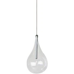 ET2 Larmes 4 1/2" Wide Polished Chrome Mini Pendant Light
