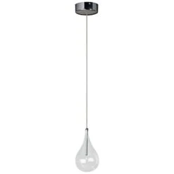 ET2 Larmes 4 1/2" Wide Polished Chrome Mini Pendant Light -Golden Lighting Shop et2 larmes 4 and one half inch wide polished chrome mini pendant light n5391views3