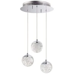 ET2 Orb II 11 1/2"W Polished Chrome 3-Light LED Mini Pendant 7 ET2 Orb II 11 1/2"W Polished Chrome 3-Light LED Mini Pendant -Golden Lighting Shop et2 orb ii 11 and one half inchw polished chrome 3 light led mini pendant 47k76