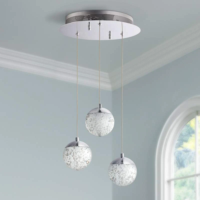 ET2 Orb II 11 1/2"W Polished Chrome 3-Light LED Mini Pendant 3 ET2 Orb II 11 1/2"W Polished Chrome 3-Light LED Mini Pendant