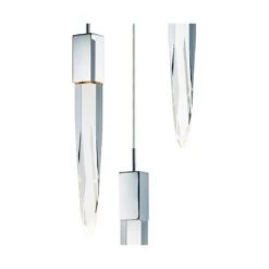 ET2 Quartz 13" Wide Polished Nickel 3-Light LED Pendant 7 ET2 Quartz 13" Wide Polished Nickel 3-Light LED Pendant -Golden Lighting Shop et2 quartz 13 inch wide polished nickel 3 light led pendant 69c68views1