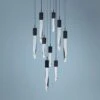 ET2 Quartz 15 3/4" Wide Black 9-Light LED Pendant 1 ET2 Quartz 15 3/4" Wide Black 9-Light LED Pendant -Golden Lighting Shop et2 quartz 15 and three quarter inch wide black 9 light led pendant 69c62cropped