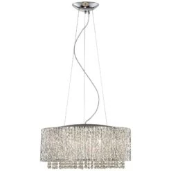 ET2 Spiral 22 1/2" Wide 10-Light Crystal Pendant Light -Golden Lighting Shop et2 spiral 22 and one half inch wide 10 light crystal pendant light v1305views1