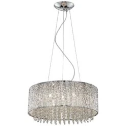 ET2 Spiral 22 1/2" Wide 10-Light Crystal Pendant Light -Golden Lighting Shop et2 spiral 22 and one half inch wide 10 light crystal pendant light v1305views2
