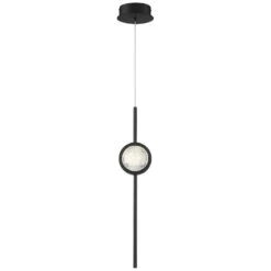 Eurofase Barletta 4 3/4" Wide Black LED Mini Pendant Light
