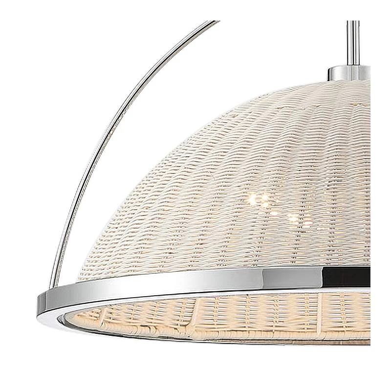 Eurofase Celeste 22" Wide Chrome Pendant Light 5 Eurofase Celeste 22" Wide Chrome Pendant Light - Image 3