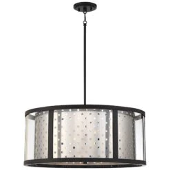 Eurofase Grado 25" Wide Chrome Pendant Light -Golden Lighting Shop eurofase grado 25 inch wide chrome pendant light 736p0views3