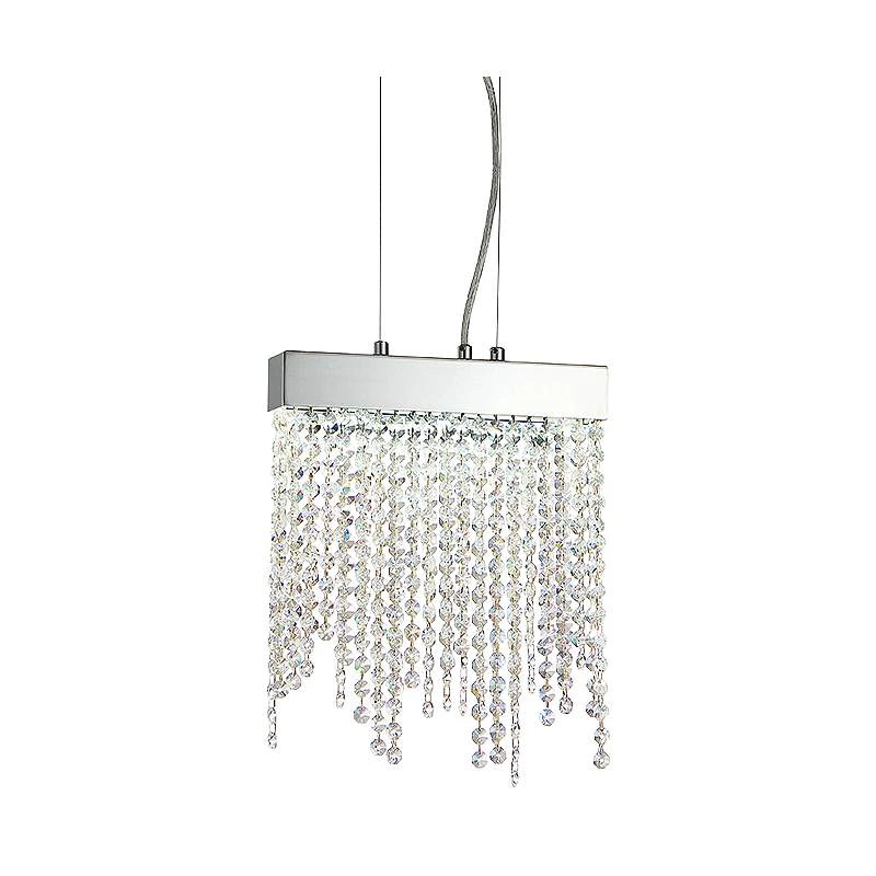 Eurofase Rossi 9 3/4"W Chrome And Crystal LED Mini Pendant 4 Eurofase Rossi 9 3/4"W Chrome And Crystal LED Mini Pendant - Image 2