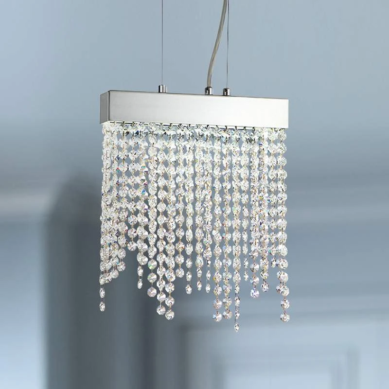 Eurofase Rossi 9 3/4"W Chrome And Crystal LED Mini Pendant 3 Eurofase Rossi 9 3/4"W Chrome And Crystal LED Mini Pendant