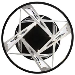 Eurofase Sarise 16"W Black Crystal 4-Light LED Pendant Light -Golden Lighting Shop eurofase sarise 16 inchw black crystal 4 light led pendant light 79a47views1