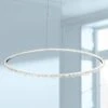 Eurofase Scoppia 52 1/4"W Chrome LED Oval Ring Pendant Light -Golden Lighting Shop eurofase scoppia 52 and one quarter inchw chrome led oval ring pendant light 47n36cropped