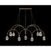 Faceted Cut Crystal 62" Wide Brass 9-Light LED Chandelier 2 Faceted Cut Crystal 62" Wide Brass 9-Light LED Chandelier -Golden Lighting Shop faceted cut crystal 62 inch wide brass 9 light led chandelier 87x15