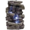 Faux Slate Stone Waterfall 13" High Tabletop Fountain -Golden Lighting Shop faux slate stone waterfall 13 inch high tabletop fountain j3442