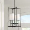 First Avenue 15 1/2" Wide Black And White Glass 4-Light Pendant Light -Golden Lighting Shop first avenue 15 and one half inch wide black and white glass 4 light pendant light 95n81cropped
