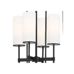 First Avenue 15 1/2" Wide Black And White Glass 4-Light Pendant Light -Golden Lighting Shop first avenue 15 and one half inch wide black and white glass 4 light pendant light 95n81views1