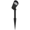 Fora 4 1/4" High Black LED Landscape Spot Light