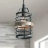 Fordan 4 3/4" Wide Dark Gray Wood Mini Pendant -Golden Lighting Shop fordan 4 and three quarter inch wide dark gray wood mini pendant 729v1cropped