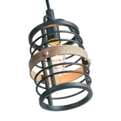 Fordan 4 3/4" Wide Dark Gray Wood Mini Pendant -Golden Lighting Shop fordan 4 and three quarter inch wide dark gray wood mini pendant 729v1views1