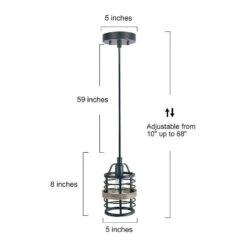 Fordan 4 3/4" Wide Dark Gray Wood Mini Pendant -Golden Lighting Shop fordan 4 and three quarter inch wide dark gray wood mini pendant 729v1views5