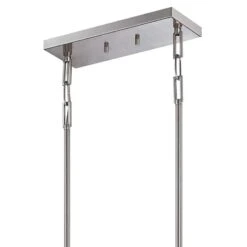 Frame 36" Wide Brushed Nickel LED Pendant Light 7 Frame 36" Wide Brushed Nickel LED Pendant Light -Golden Lighting Shop frame 36 inch wide brushed nickel led pendant light 34j30views2