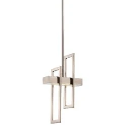 Frame 5 3/4" Wide Brushed Nickel LED Mini Pendant Light