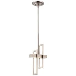 Frame 5 3/4" Wide Brushed Nickel LED Mini Pendant Light -Golden Lighting Shop frame 5 and three quarter inch wide brushed nickel led mini pendant light 7y776views3