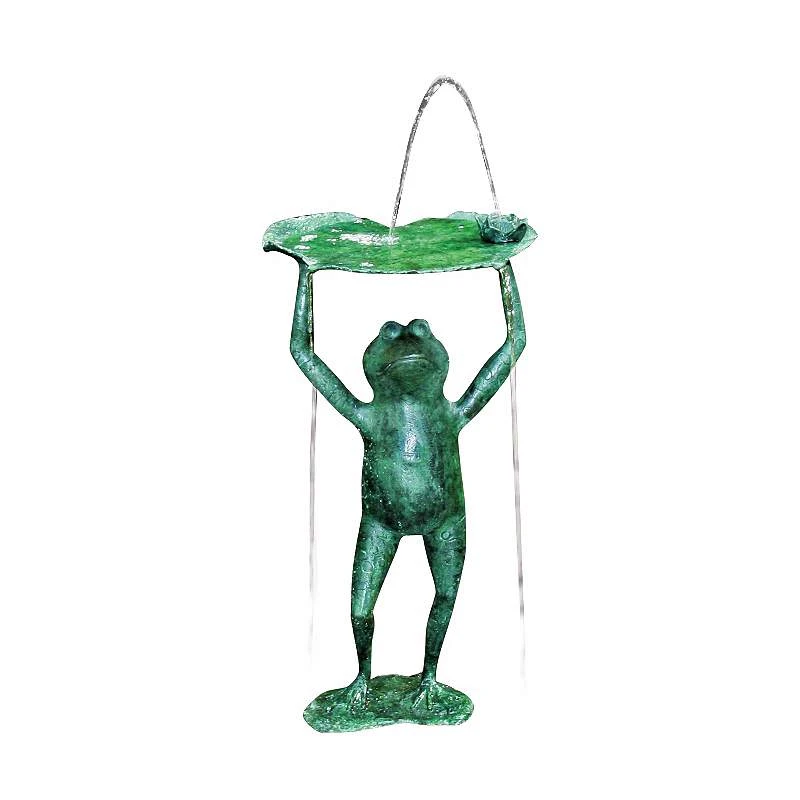 Frog Lily Pad Lifter 25" High Spitter Pond Fountain 4 Frog Lily Pad Lifter 25" High Spitter Pond Fountain - Image 2