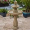 Frost 44 1/4" High 3-Tier Outdoor Garden Solar Fountain -Golden Lighting Shop frost 44 and one quarter inch high 3 tier outdoor garden solar fountain 66h95