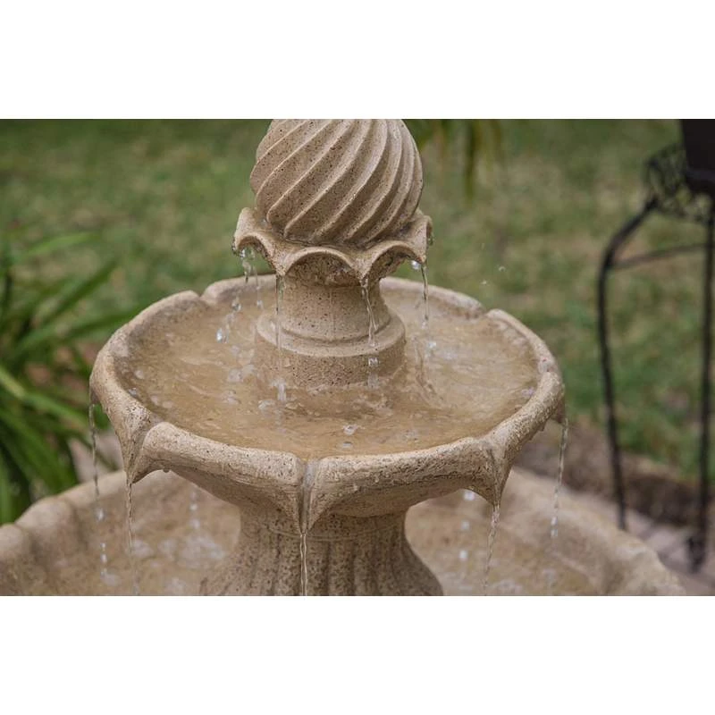 Frost 44 1/4" High 3-Tier Outdoor Garden Solar Fountain 6 Frost 44 1/4" High 3-Tier Outdoor Garden Solar Fountain - Image 4