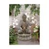 Alpine Illuminated Buddha Outdoor Fountain With LED Light 1 Alpine Illuminated Buddha Outdoor Fountain With LED Light -Golden Lighting Shop g2663scene1