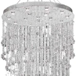 Galaxy 36" Wide Chrome And Crystal 16-Light Chandelier -Golden Lighting Shop galaxy 36 inch wide chrome and crystal 16 light chandelier 39v56views1