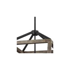 Gannet 12" Wide Weathered Oak Wood 4-Light Foyer Pendant Light -Golden Lighting Shop gannet 12 inch wide weathered oak wood 4 light foyer pendant light 45x56views2