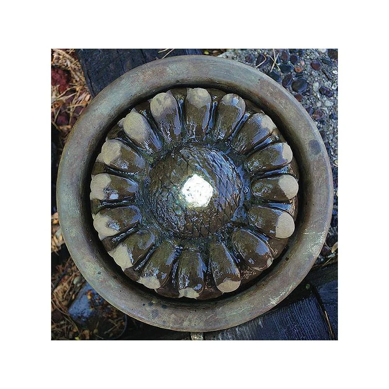 Garden Birds 19" High Patio Bubbler Fountain With LED Light 4 Garden Birds 19" High Patio Bubbler Fountain With LED Light - Image 2