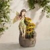 Garden Fairy With Sunflowers 26" High Floor Fountain -Golden Lighting Shop garden fairy with sunflowers 26 inch high floor fountain 7h744cropped