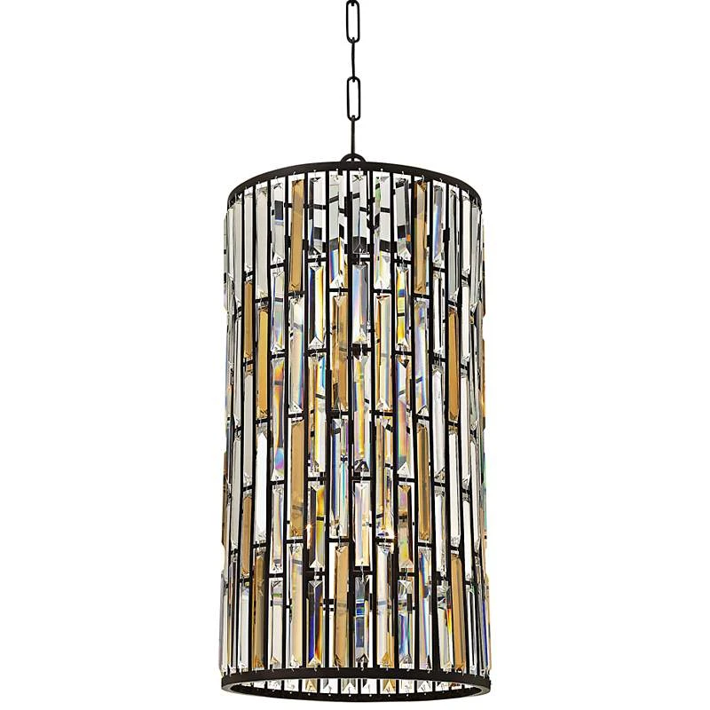 Gemma 16" Wide Crystal Vintage Bronze Pendant 4 Gemma 16" Wide Crystal Vintage Bronze Pendant - Image 2