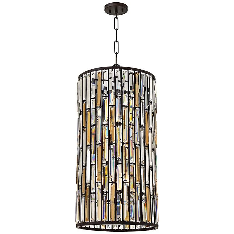 Gemma 16" Wide Crystal Vintage Bronze Pendant 5 Gemma 16" Wide Crystal Vintage Bronze Pendant - Image 3