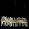 Glacier 42"W Gold LED Crystal Kitchen Island Light Pendant 2 Glacier 42"W Gold LED Crystal Kitchen Island Light Pendant -Golden Lighting Shop glacier 42 inchw gold led crystal kitchen island light pendant 61e71