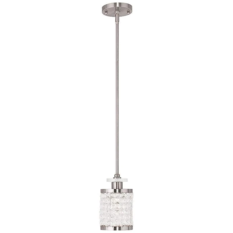 Grammercy 5" Wide Brushed Nickel Mini Pendant 4 Grammercy 5" Wide Brushed Nickel Mini Pendant - Image 2