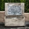 Grand Oak 33" High Relic Hi-Tone LED Outdoor Wall Fountain