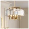 Gretel 19 1/2" Wide Soft Gold And Crystal 4-Light Pendant -Golden Lighting Shop gretel 19 and one half inch wide soft gold and crystal 4 light pendant 379m2cropped