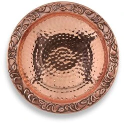 Hammered Pure Copper Bowl 13 1/2"W Metal Hanging Bird Bath 11 Hammered Pure Copper Bowl 13 1/2"W Metal Hanging Bird Bath -Golden Lighting Shop hammered pure copper bowl 13 and one half inchw metal hanging bird bath 86y28views3