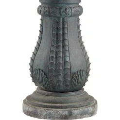 Hampton 56 3/4" High Slate Finish 4-Tier Outdoor Fountain With Light -Golden Lighting Shop hampton 56 and three quarter inch high slate finish 4 tier outdoor fountain with light 9m552views2