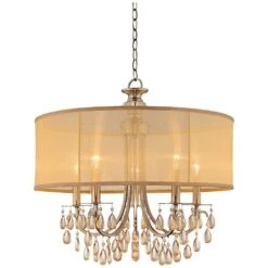 Hampton Collection Antique Brass 24" Wide Chandelier 7 Hampton Collection Antique Brass 24" Wide Chandelier -Golden Lighting Shop hampton collection antique brass 24 inch wide chandelier m4020