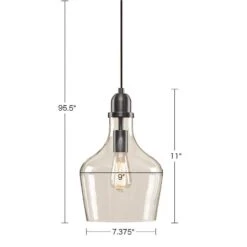 Hampton Hill Auburn 9" Wide Bronze Pendant Light -Golden Lighting Shop hampton hill auburn 9 inch wide bronze pendant light 035d2views4
