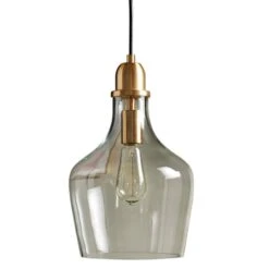 Hampton Hill Auburn 9" Wide Gold Pendant Light -Golden Lighting Shop hampton hill auburn 9 inch wide gold pendant light 034d2
