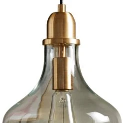 Hampton Hill Auburn 9" Wide Gold Pendant Light -Golden Lighting Shop hampton hill auburn 9 inch wide gold pendant light 034d2views1