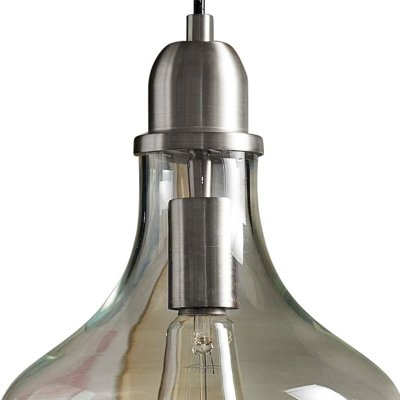 Hampton Hill Auburn 9" Wide Silver Pendant Light 5 Hampton Hill Auburn 9" Wide Silver Pendant Light - Image 3