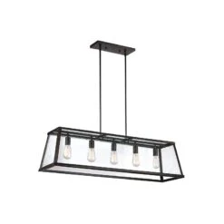 Harrow 44" Wide Oil-Rubbed Bronze Kitchen Island Light Pendant