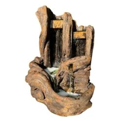 Henri Studio 37 1/2" Twin Falls Waterfall LED Fountain